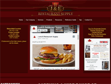 Tablet Screenshot of jerestaurantsupply.com